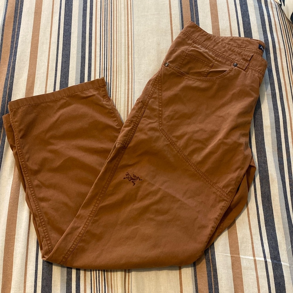Arc'teryx Pants Men’s 36x32 Trousers Cargo Brown Hiking Cotton Nylon